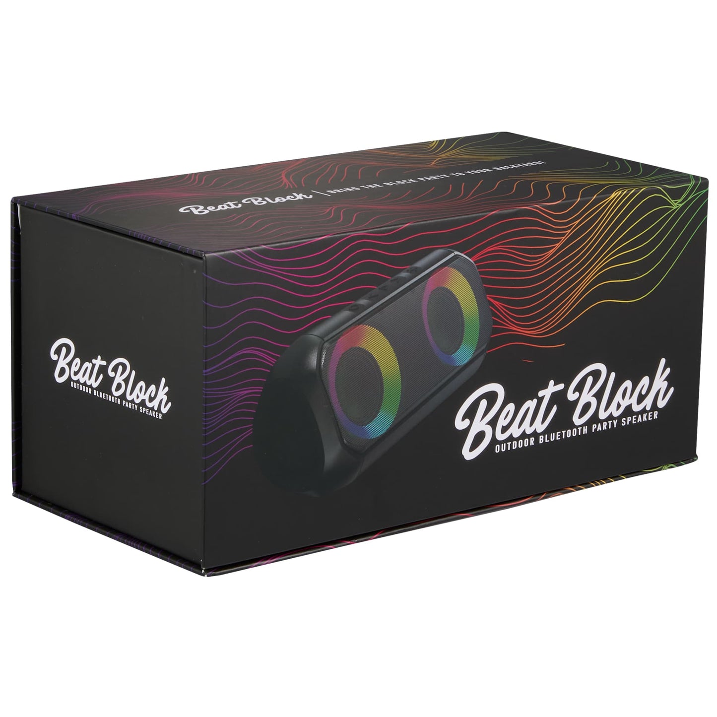 Black Beat Block Outdoor Bluetooth Party Speaker