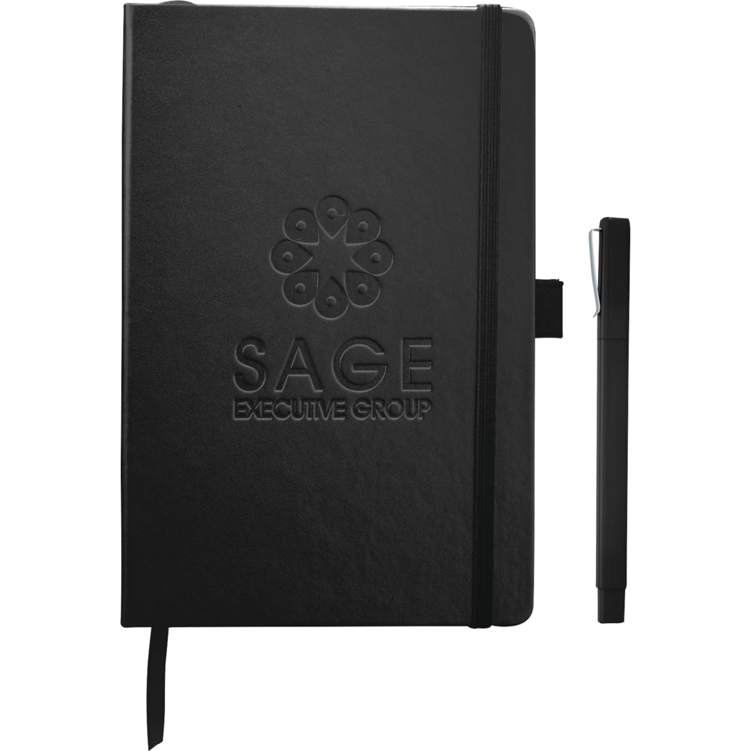 Front View of Black Nova Bound Journal Bundle Set