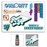 "CustomCut ™" Full Color Custom Shape Removable Vinyl Sticker Sheets (5"x 7")