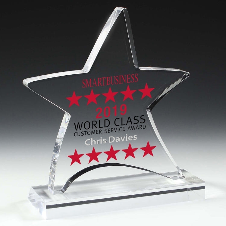 Moving Star Award - Screen Printed