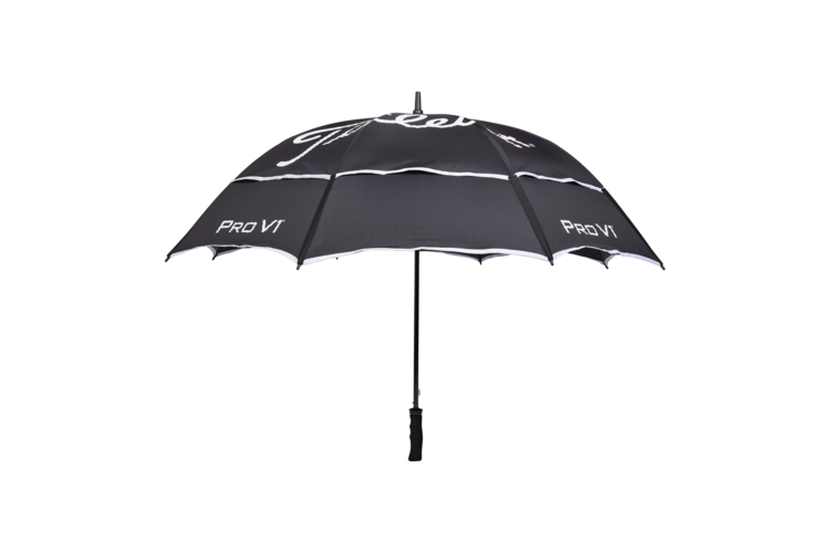 Titleist Tour Double Canopy Umbrella - Black/White