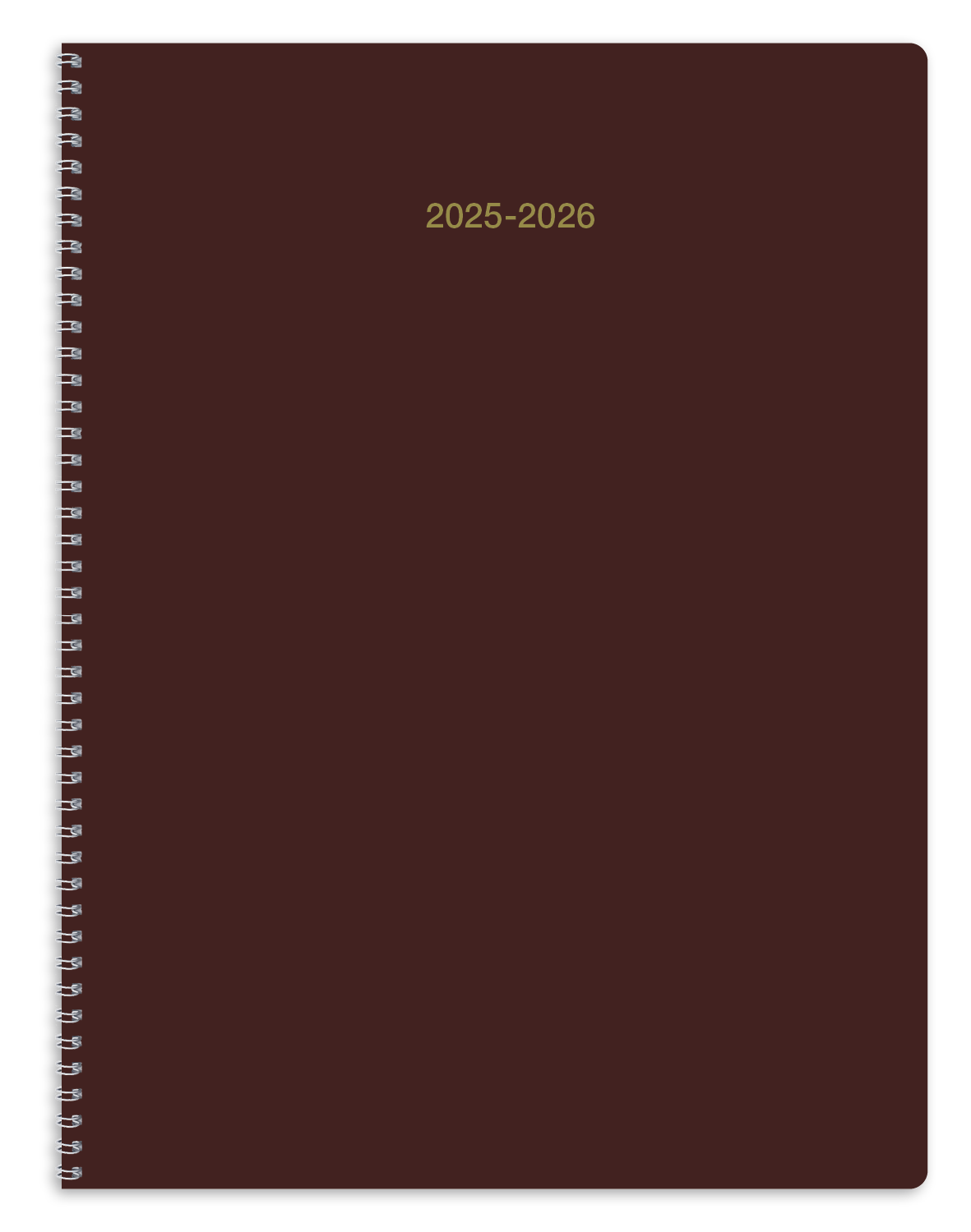 Front View of Black Triumph® Calendars Academic Monthly Planner
