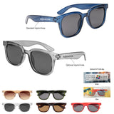 TRANSLUCENT BLACK WITH SMOKE Zander Recycled Frame Sunglasses