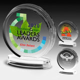 Round Legend Award (5 1/4" x 6" x 3/4") - Laser Engraved