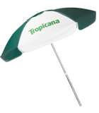 Black 6 1/2' Aluminum Patio Umbrella
