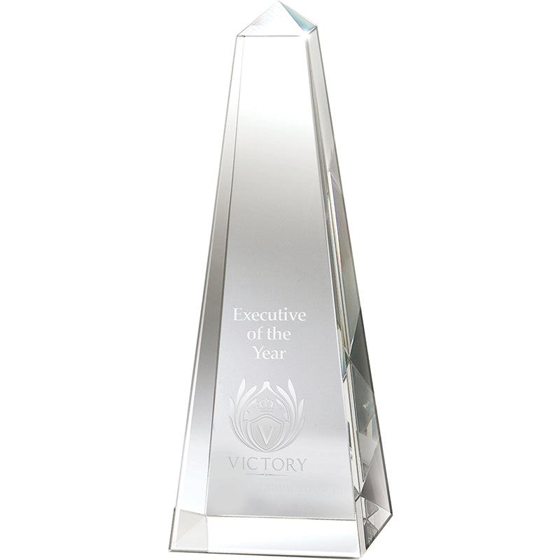 Clear Dolmen II Medium Crystal Obelisk