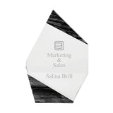 N/A Aquila Crystal Polygon with Marble Trim