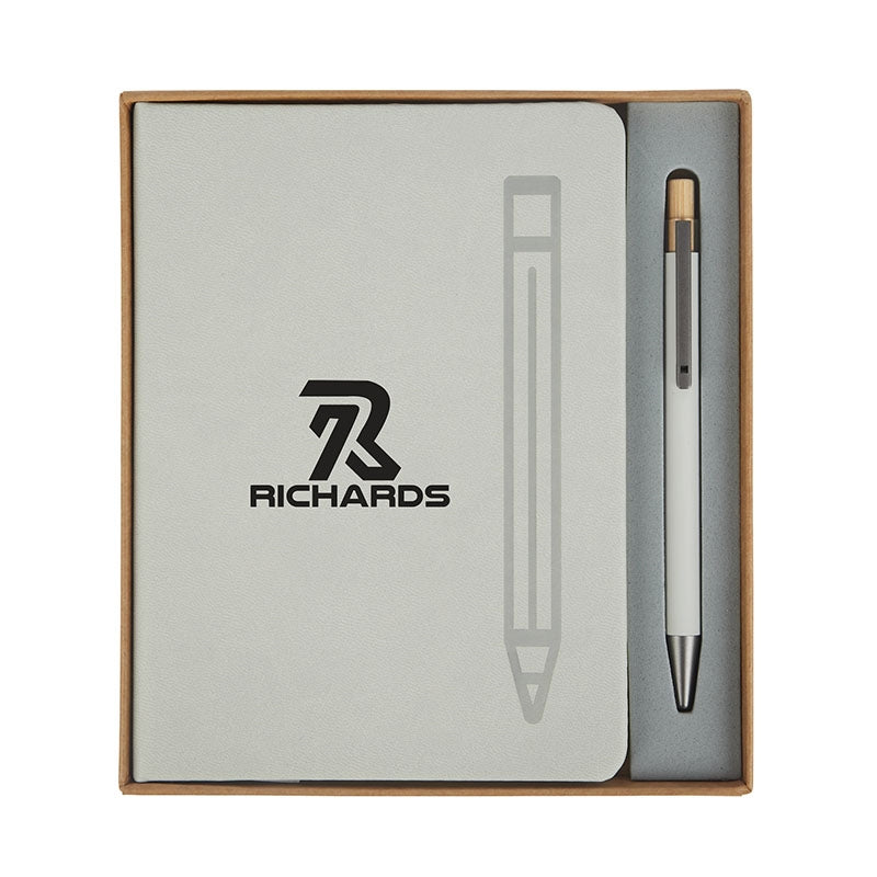Manhattan II Gift Set w/ Magnetic Journal & Recycled Pen
