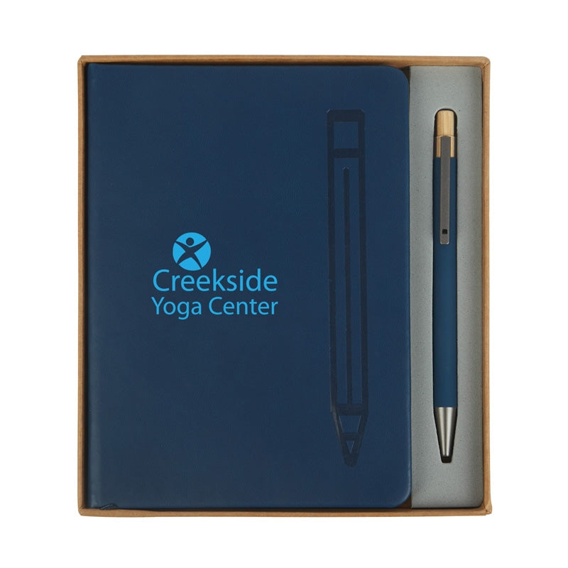 Manhattan II Gift Set w/ Magnetic Journal & Recycled Pen