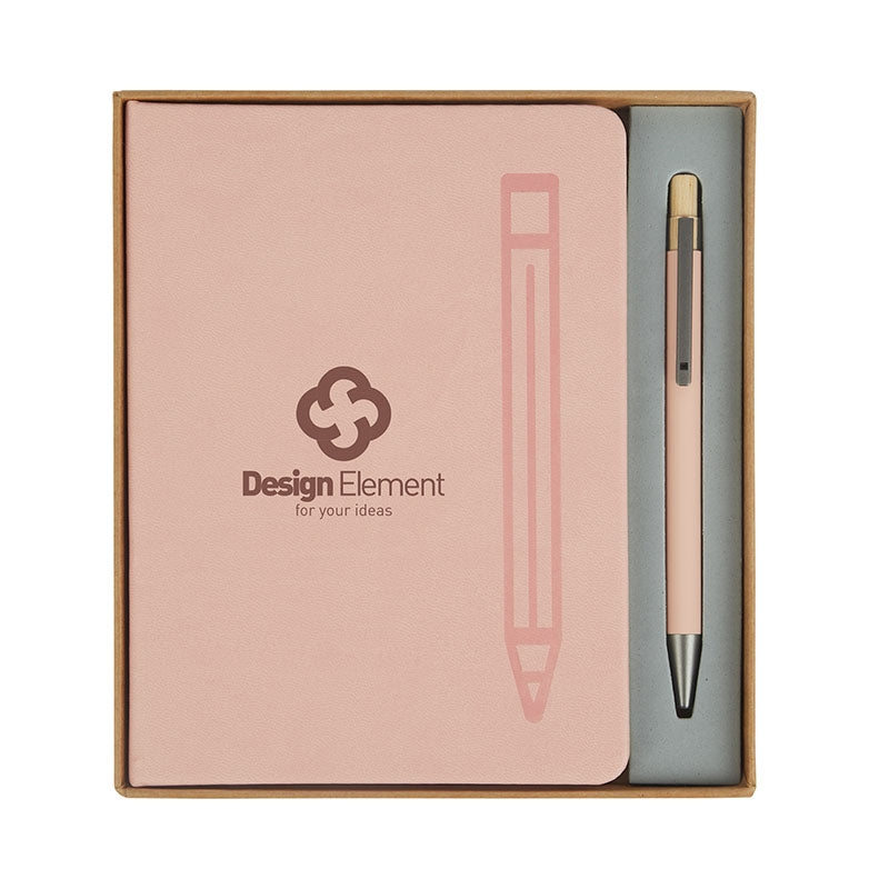 Manhattan II Gift Set w/ Magnetic Journal & Recycled Pen