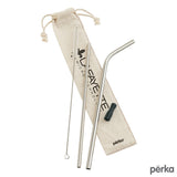 N/A Perka® Avila 5-Piece Stainless Steel Straw Set