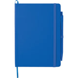 Front View of Black FSC® Mix 5" x 7" Prime Notebook With Pen