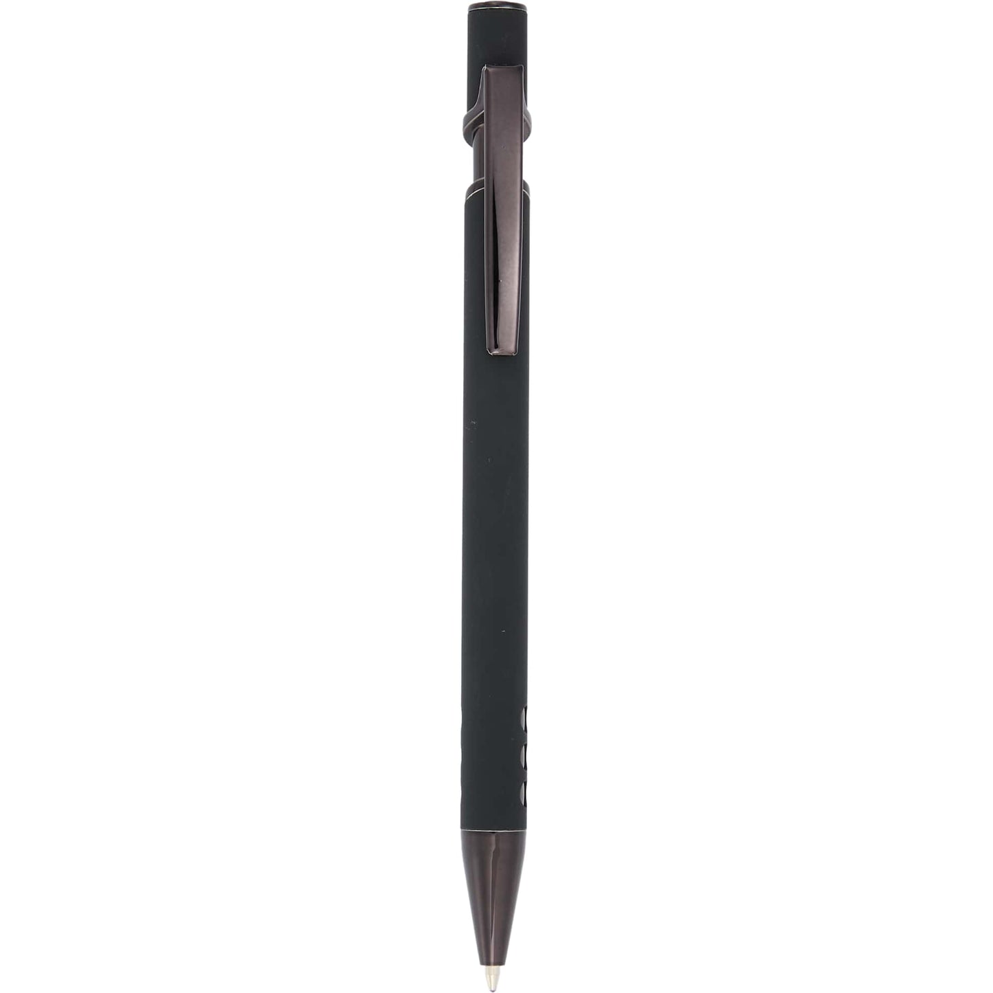 Rear View of Black Vera Recycled Aluminum Gel Pen?