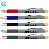 Black Recycled Aluminum Pen Featuring a Velvet Grip
