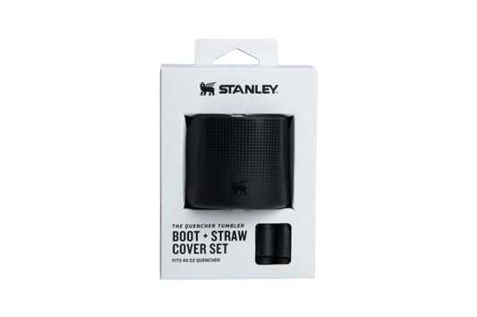 Stanley Quencher 40oz Boot and Straw Cover Set - Black