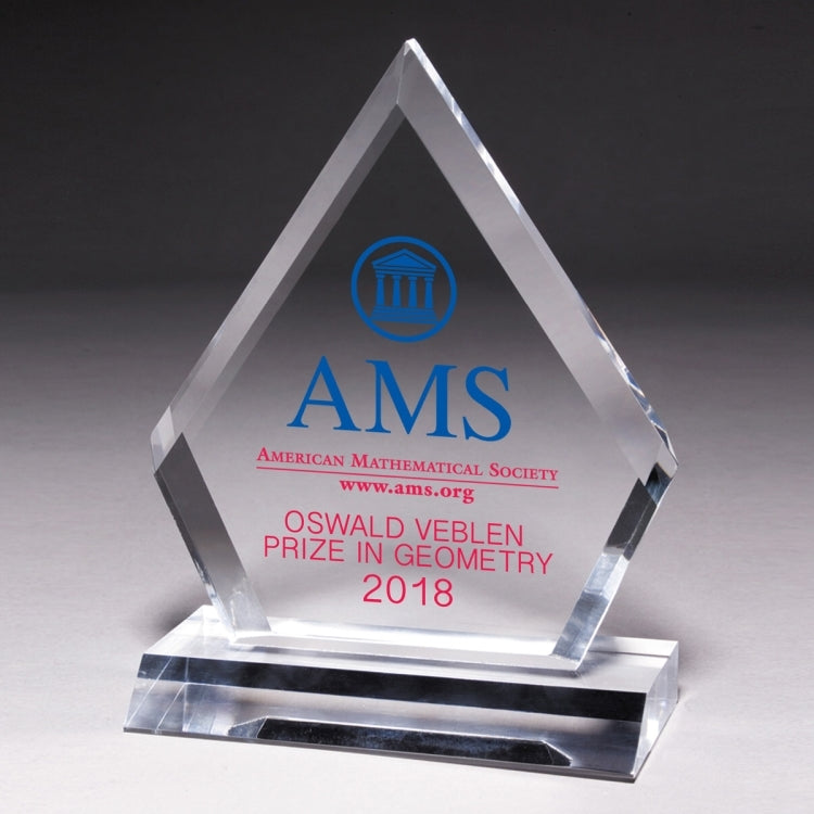 Multi-Faceted Acrylic Award - 53/4” x 7 1/2” - 4 Color Process