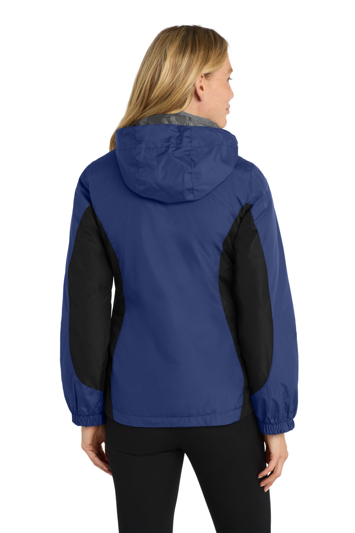 Ad Blu/Blk/Gry Port Authority Women's Colorblock 3-in-1 Jacket. L321