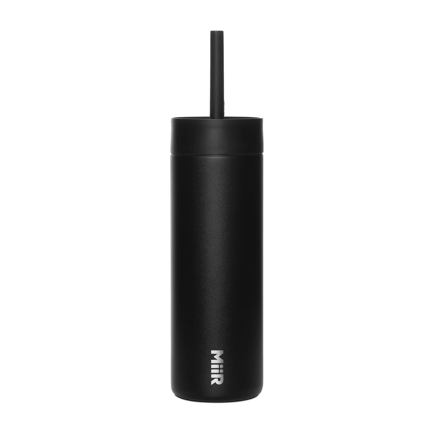 Black Powder MiiR® Sipper Straw Bottle - 16 Oz.