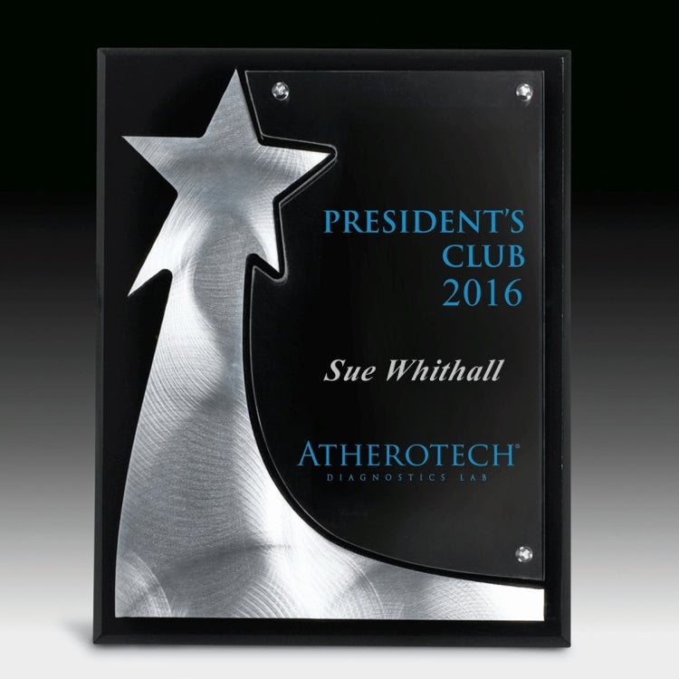 The Rising Star Plaque - 4 Color Process - (8" x 10" x 3/4")