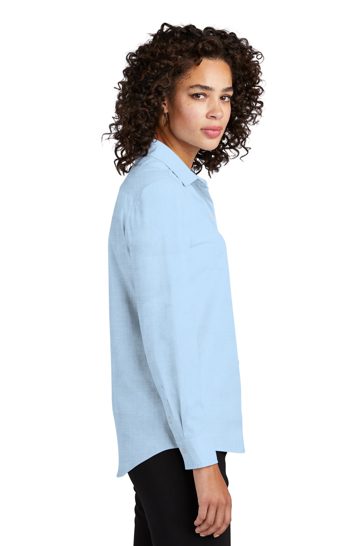 AirBlueEOE Mercer+Mettle Women's Long Sleeve Stretch Woven Shirt MM2001