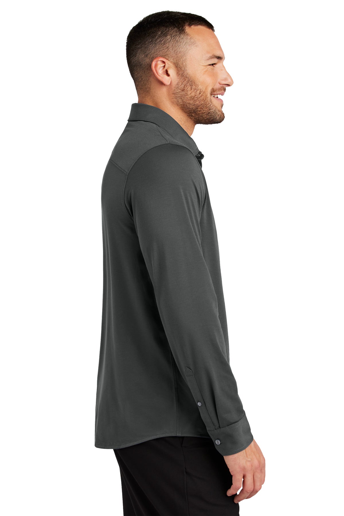 AnchorGrey Mercer+Mettle Stretch Jersey Long Sleeve Shirt MM1018