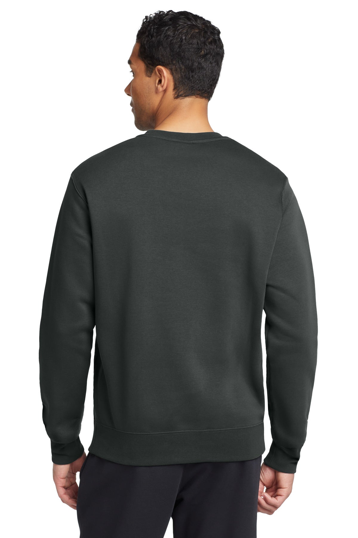 Anthracite Nike Club Fleece Crew CJ1614