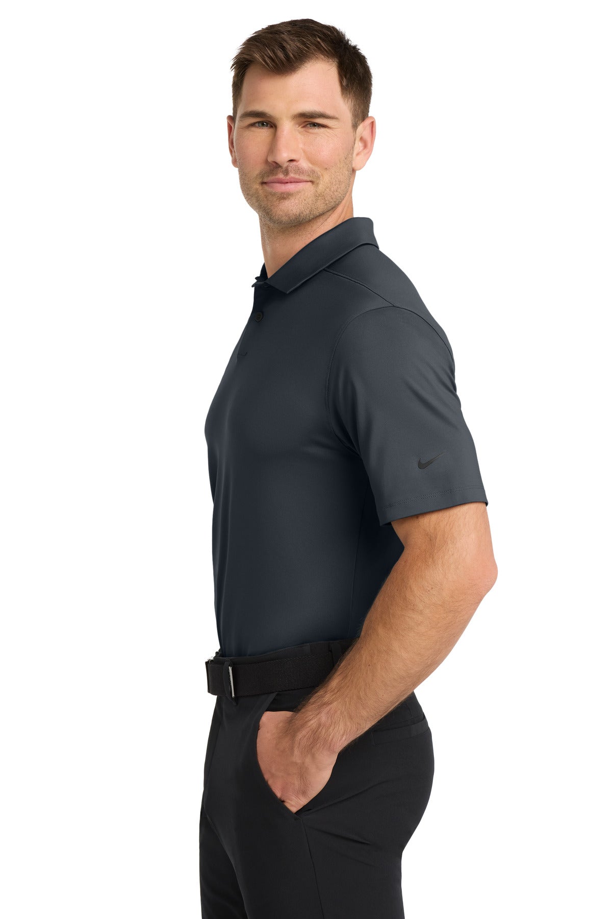 Anthracite Nike Dri-FIT Vapor Polo NKDC2108