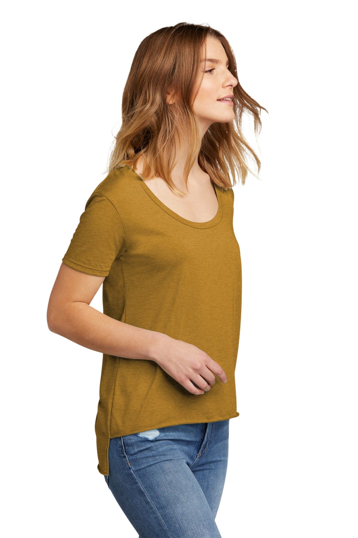 AntqGold Next Level Apparel Women's Festival Scoop Neck Tee. NL5030