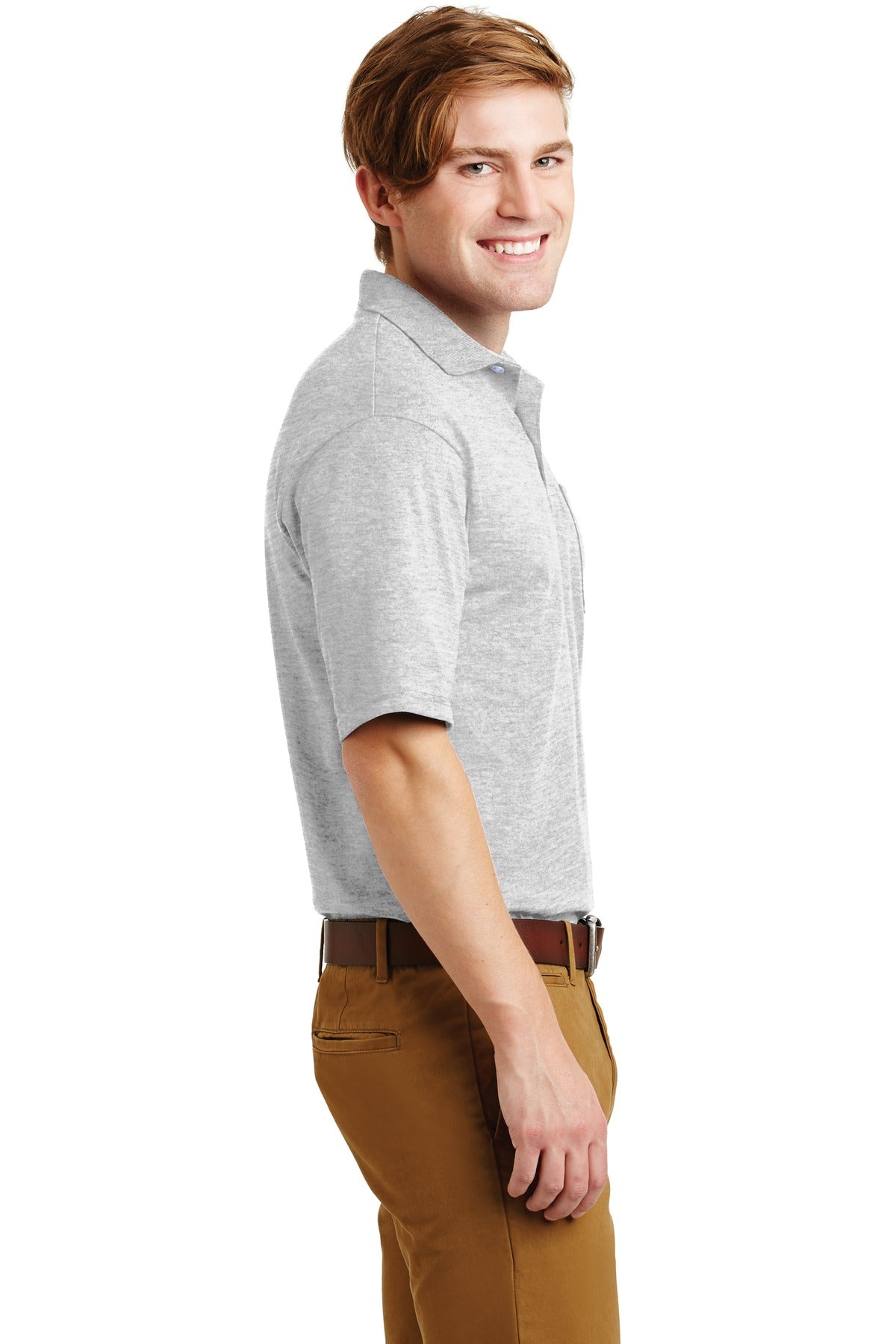 Ash Jerzees Dri-Power Pocket Sport Shirt. 436MP