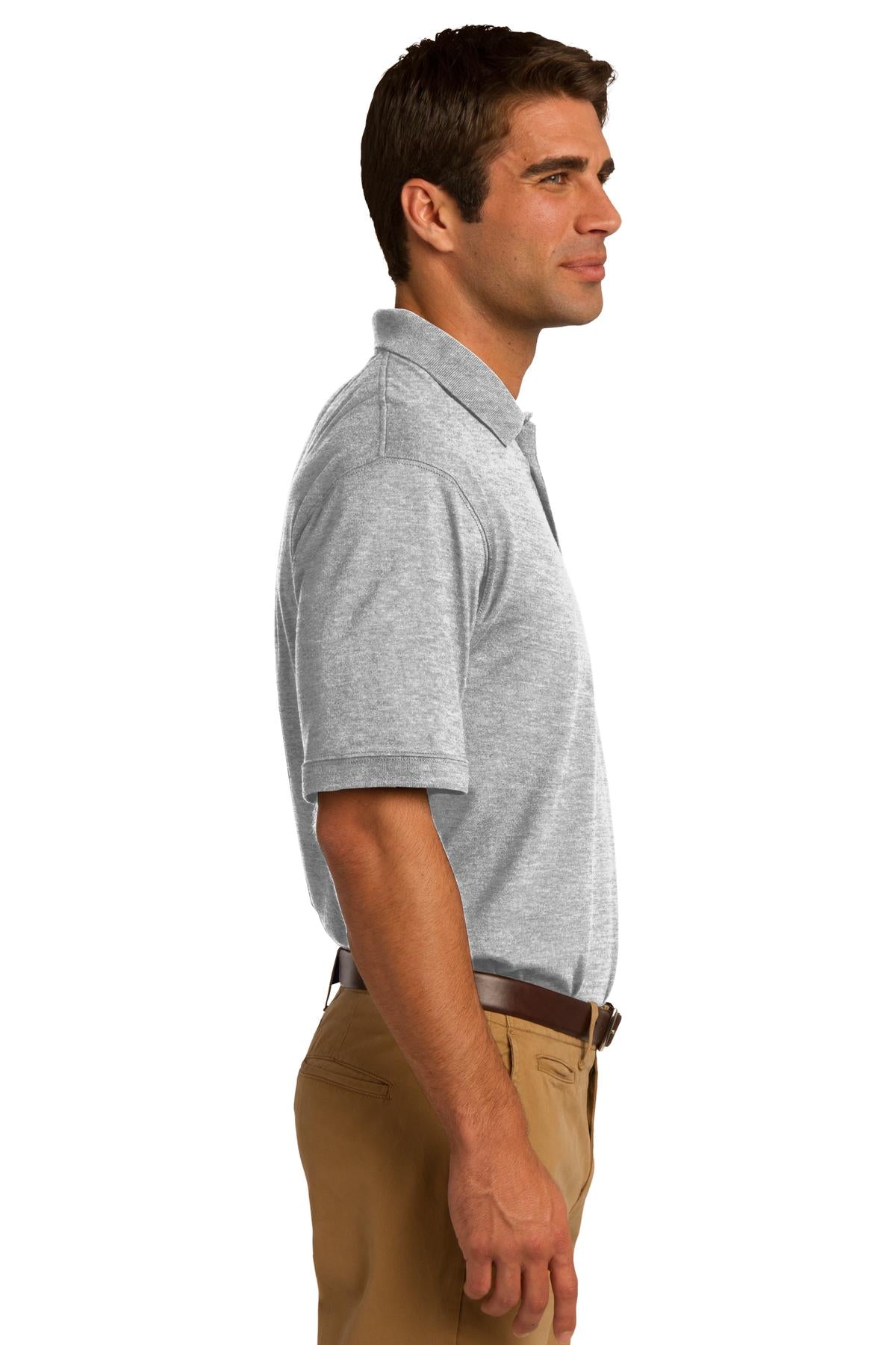 Ash Port & Company Core Blend Jersey Knit Pocket Polo. KP55P