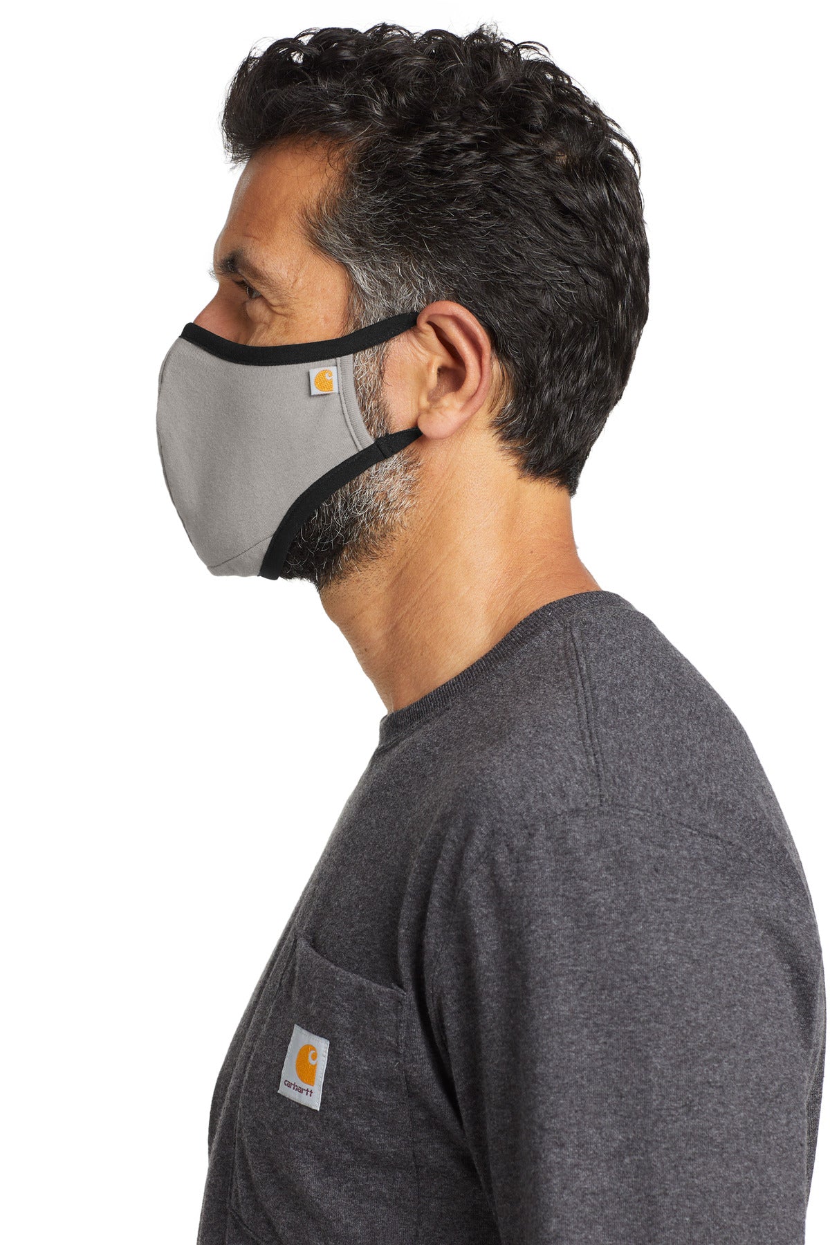 Asphalt Carhartt Cotton Ear Loop Face Mask (3 pack) CT105160