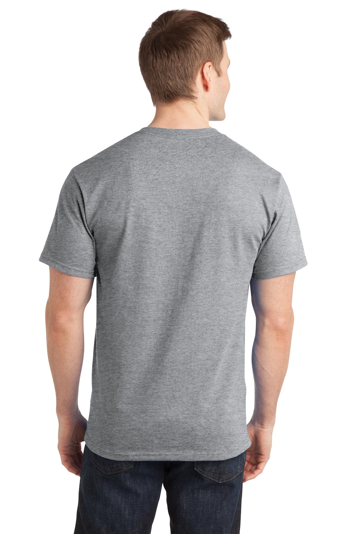 Ath Heather Port & Company - Ring Spun Cotton Tee. PC150