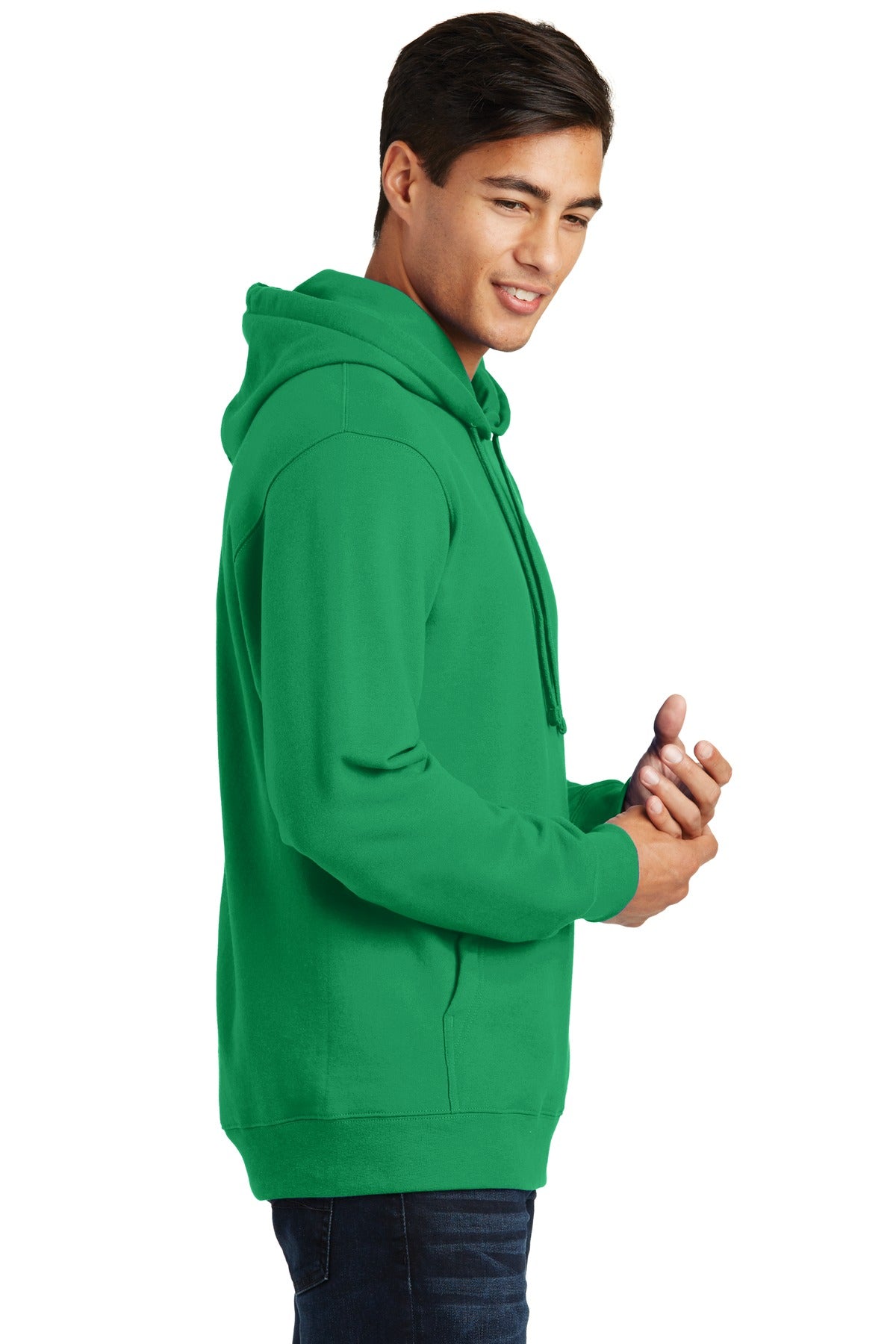 Athl Kelly Port & Company Fan Favorite Fleece Pullover Hooded Sweatshirt. PC850H