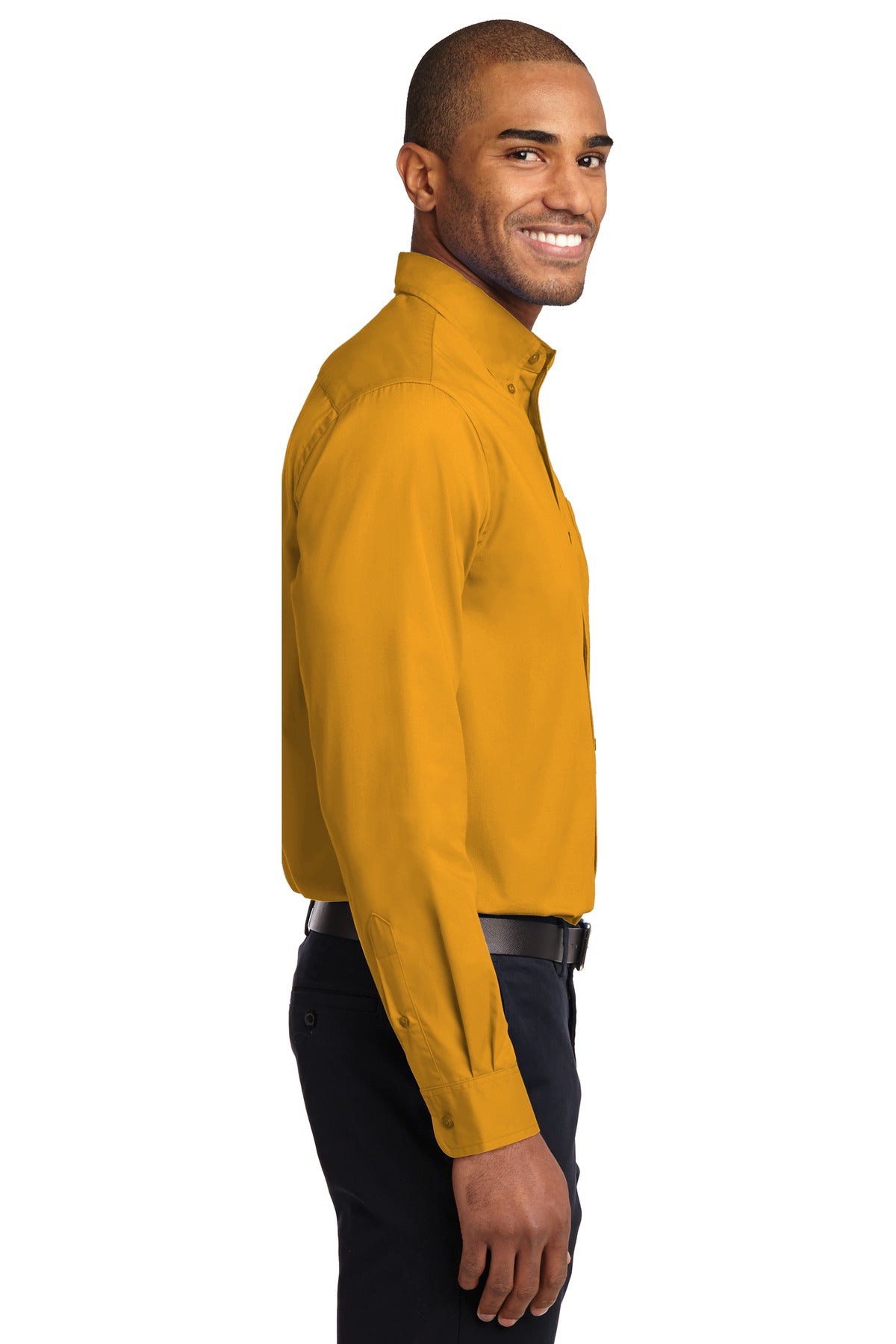 Athletic Gold Port Authority Extended Size Long Sleeve Easy Care Shirt S608ES