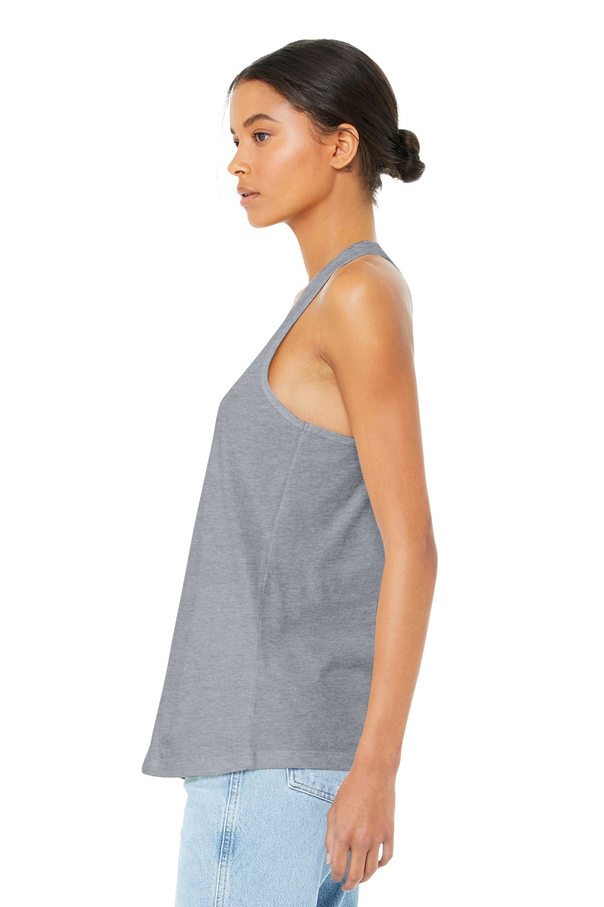 Athletic Ht BELLA+CANVAS Women's Jersey Racerback Tank. BC6008