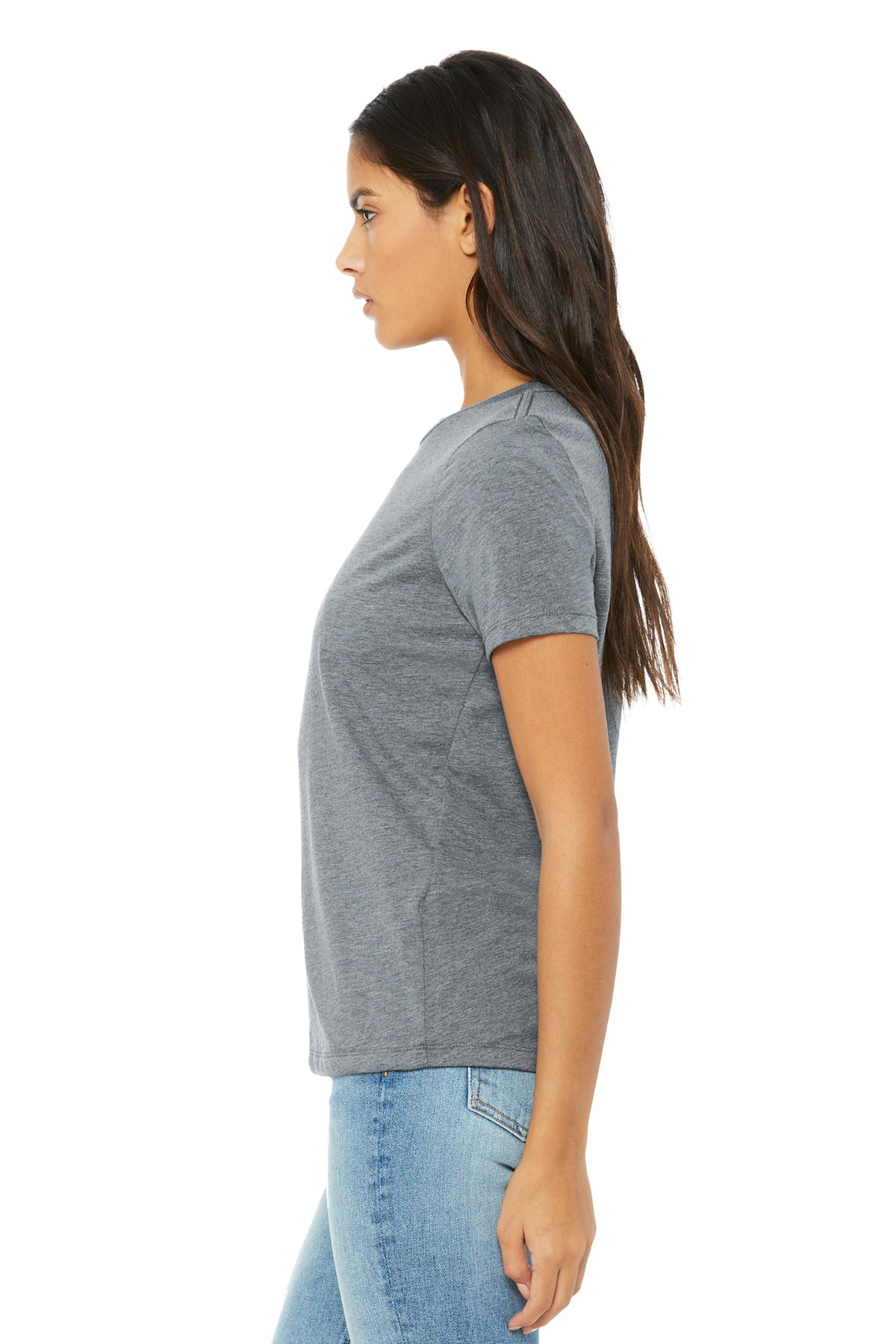 AthlGreyTB BELLA+CANVAS Women's Relaxed Triblend Tee BC6413
