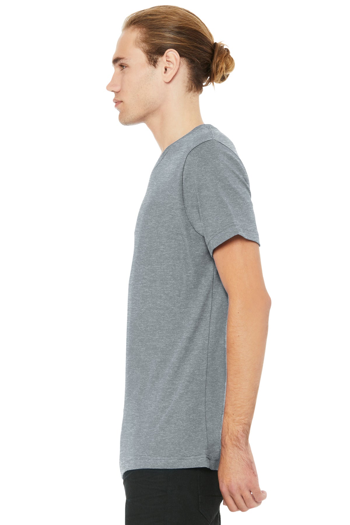 AthlHthr BELLA+CANVAS Unisex Heather CVC V-Neck Tee BC3005CVC