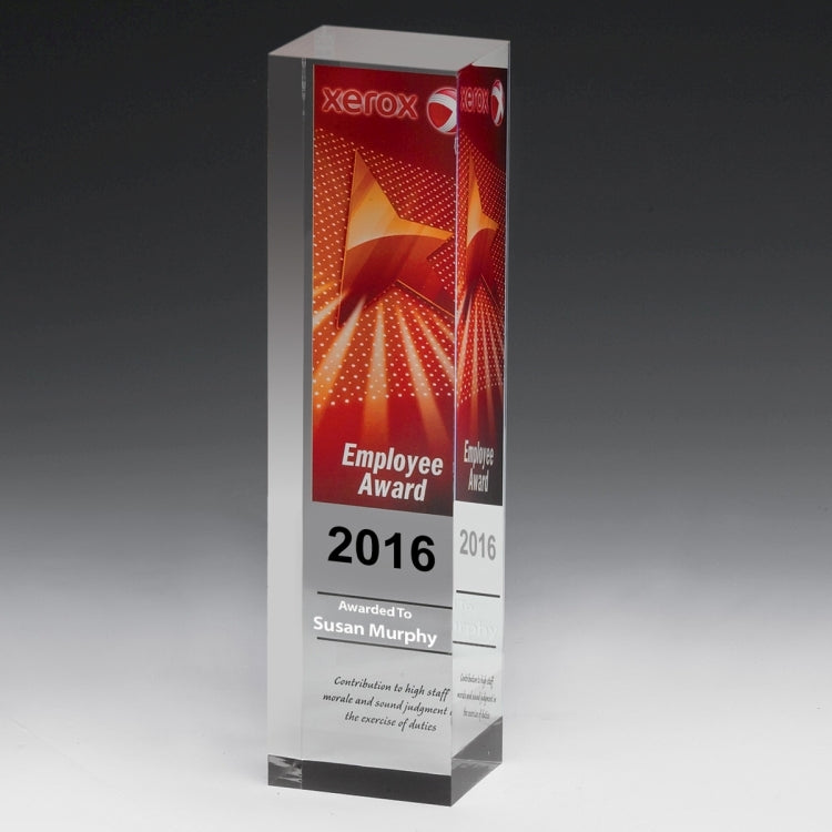 Monument Obelisk Award - 7 1/2" 4-Color Process