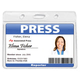 “Dublin” Clear Badge Holder Fits 4” x 3” Insert