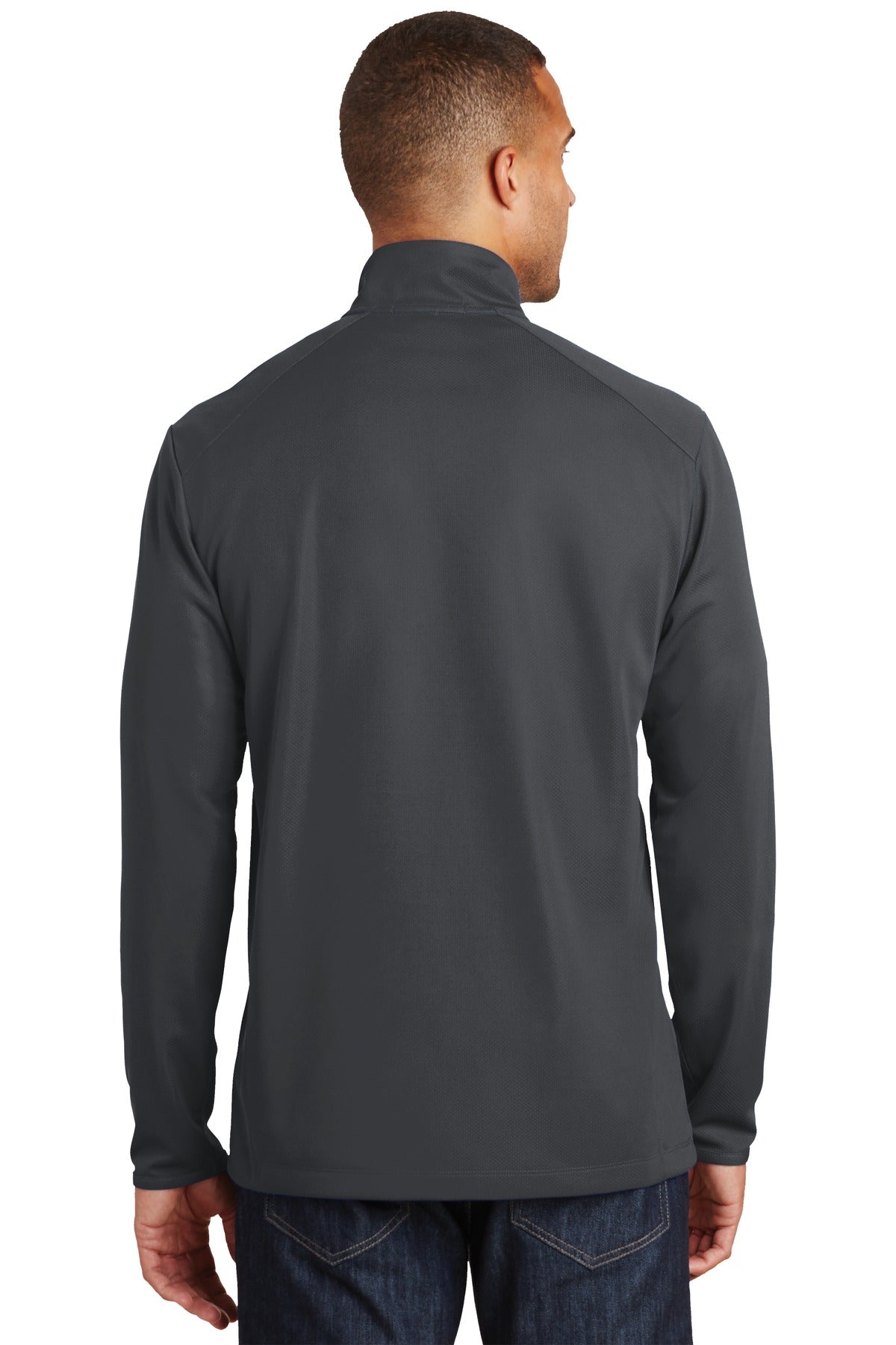 Battleship Gry Port Authority Pinpoint Mesh 1/2-Zip. K806