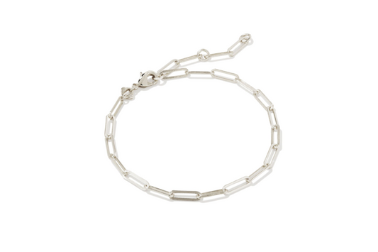 Kendra Scott Courtney Paperclip Bracelet in Silver