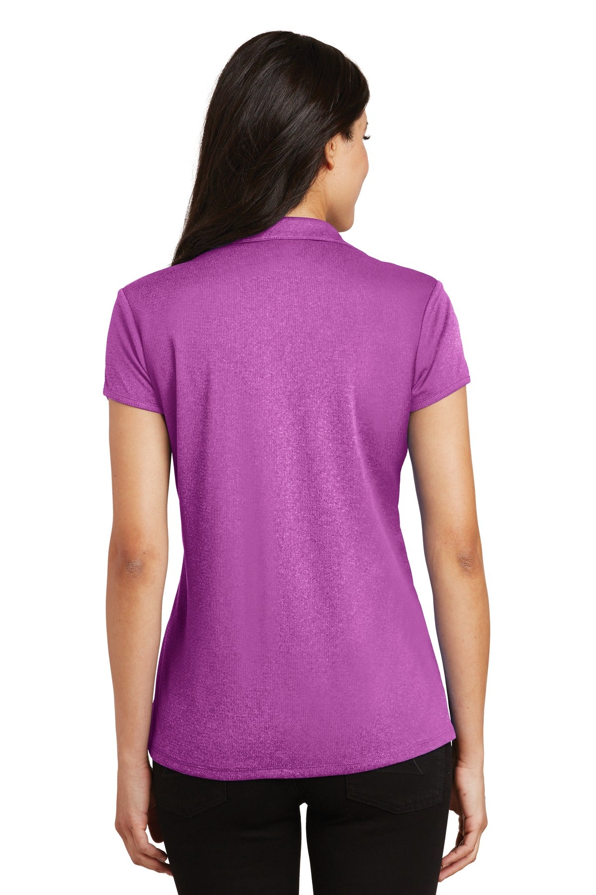 Berry Hthr Port Authority Women's Trace Heather Polo. L576