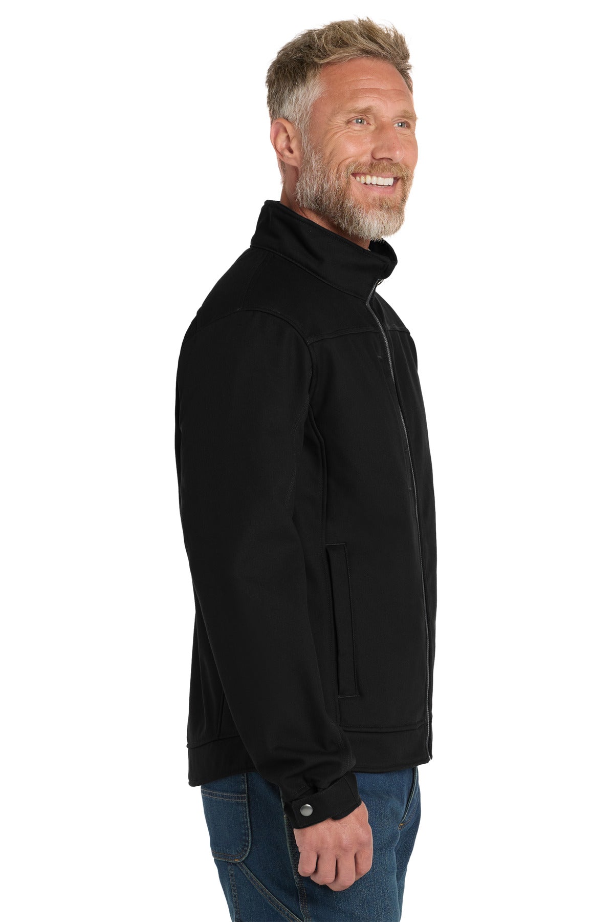 Black CornerStone Duck Bonded Soft Shell Jacket CSJ60