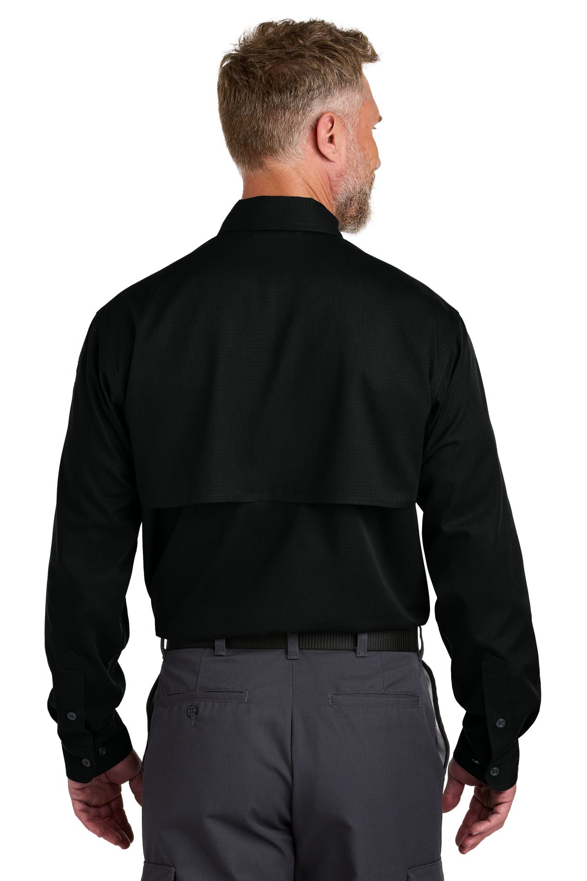 Black CornerStone Long Sleeve Select Tactical Shirt CSW176
