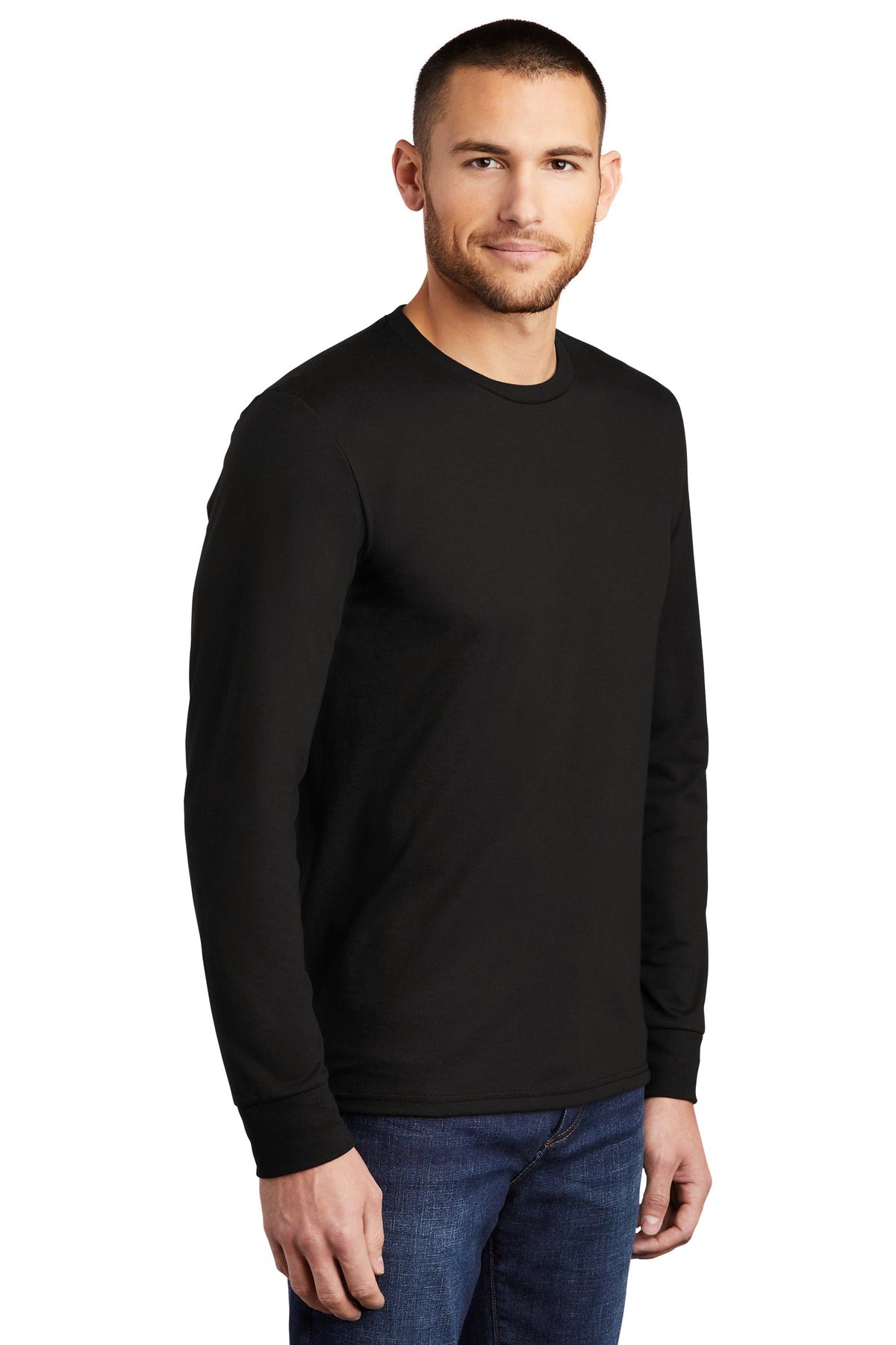 Black District Perfect Tri Long Sleeve Tee . DM132