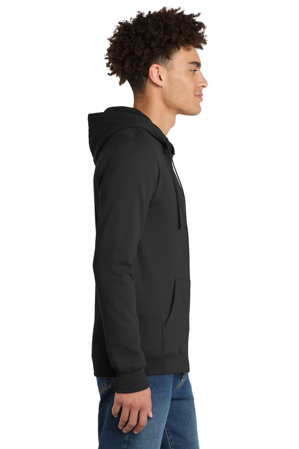 Black District The Concert Fleece Full-Zip Hoodie. DT800
