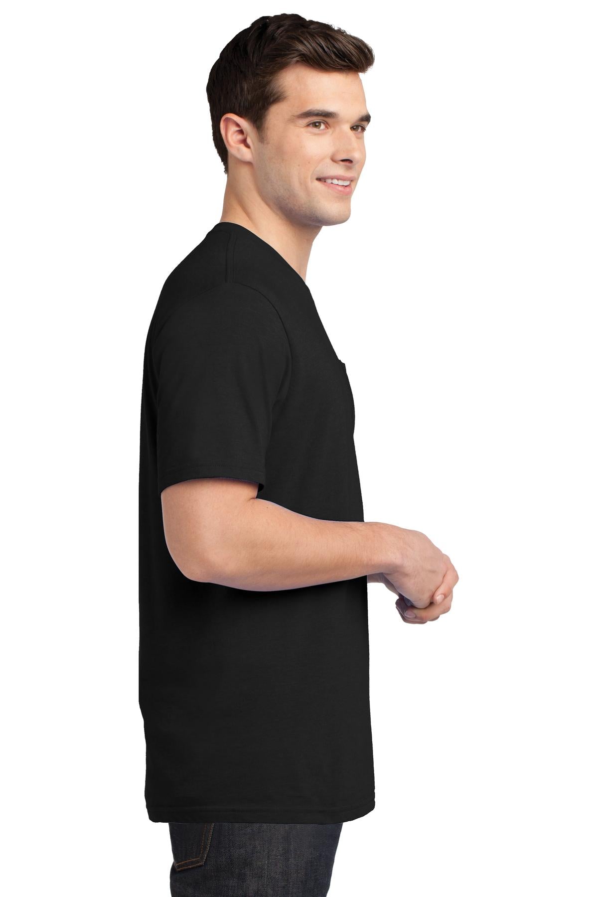 Black District Very Important Tee with Pocket. DT6000P
