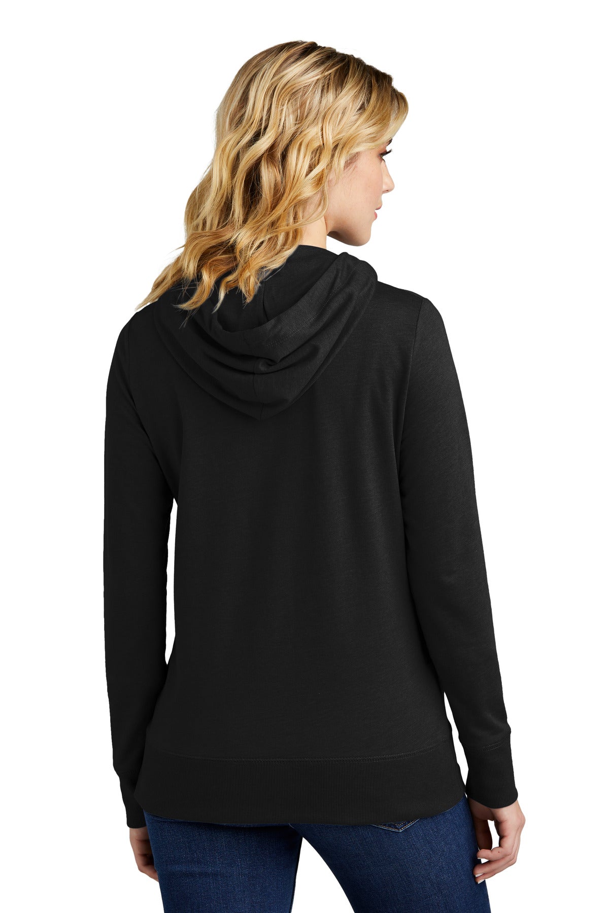 Black District Women's Featherweight French Terry Full-Zip Hoodie DT673