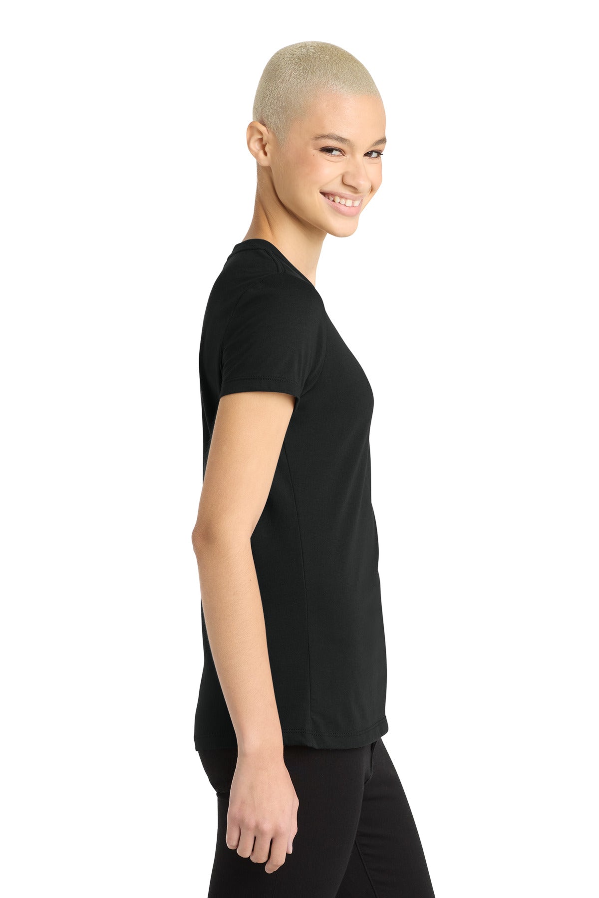 Black District Women's Perfect Blend CVC Tee. DM108L