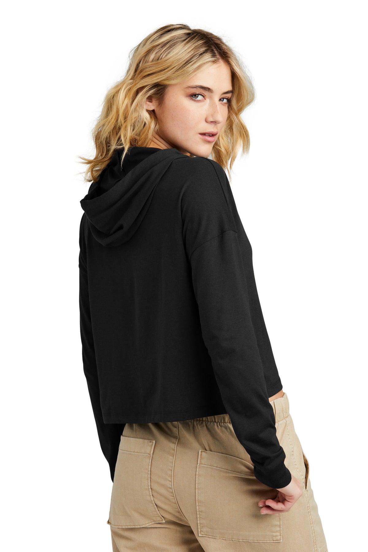 Black District Women's Perfect Tri Midi Long Sleeve Hoodie DT1390L